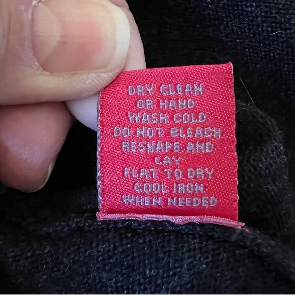 KRIMSON KLOVER MERINO 100% WOOL SKATER SKIRT SHORT FLARE PULL ON STRETCH BLK S - Picture 10 of 10